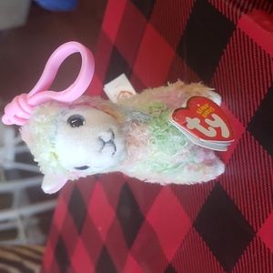 Lola Llama Beanie Baby Backpack  Soft Charm TY